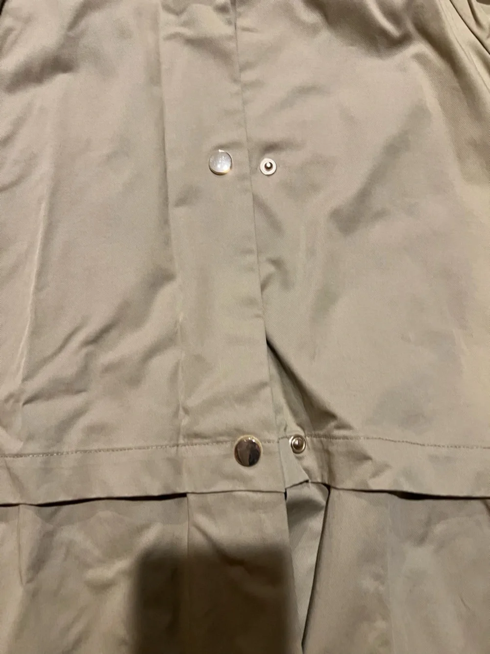 Zara Khaki Hooded Trench Coat - Picture 3 of 5